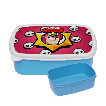 Brawl Stars Colt, ΜΠΛΕ παιδικό δοχείο φαγητού (lunchbox) πλαστικό (BPA-FREE) Lunch Βox M18 x Π13 x Υ6cm