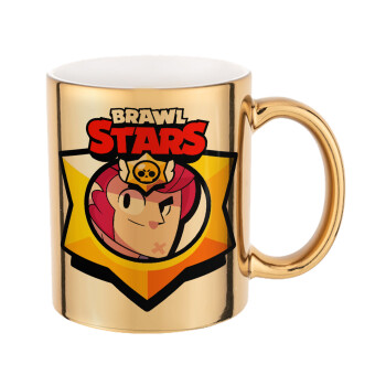 Brawl Stars Colt, Mug ceramic, gold mirror, 330ml