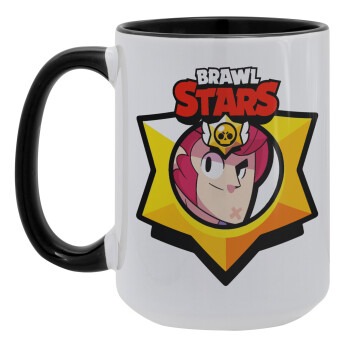 Brawl Stars Colt, Κούπα Mega 15oz, κεραμική Μαύρη, 450ml