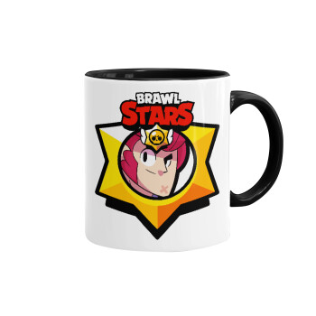 Brawl Stars Colt, Mug colored black, ceramic, 330ml