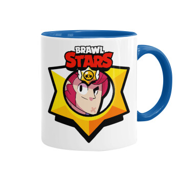 Brawl Stars Colt, Κούπα χρωματιστή μπλε, κεραμική, 330ml