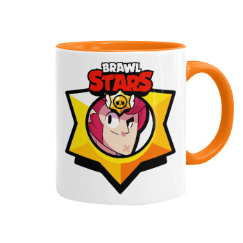 Brawl Stars Colt, Mug colored orange, ceramic, 330ml