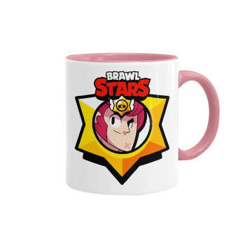 Brawl Stars Colt, Mug colored pink, ceramic, 330ml