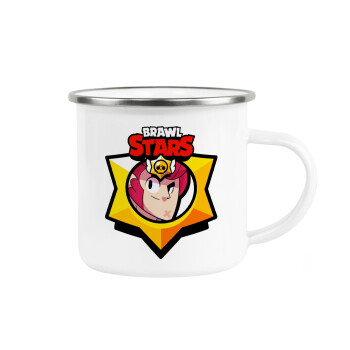 Brawl Stars Colt, Metallic enamel cup white 360ml