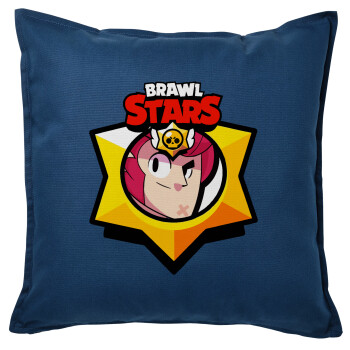 Brawl Stars Colt, Sofa cushion Blue 50x50cm includes filling