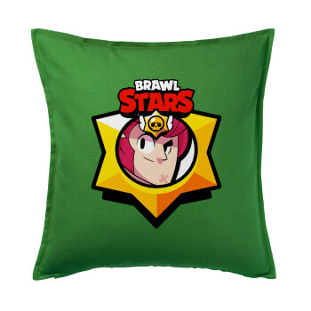 Brawl Stars Colt, Sofa cushion Green 50x50cm includes filling