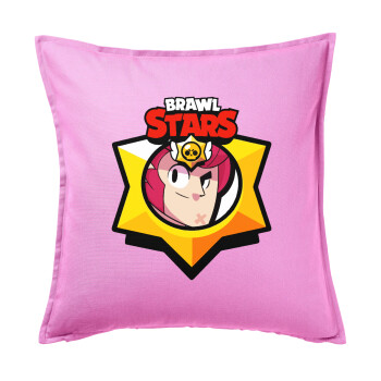 Brawl Stars Colt, Sofa cushion Pink 50x50cm includes filling