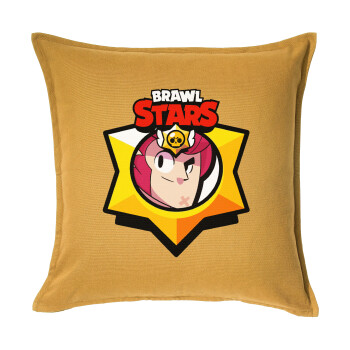 Brawl Stars Colt, Sofa cushion YELLOW 50x50cm includes filling