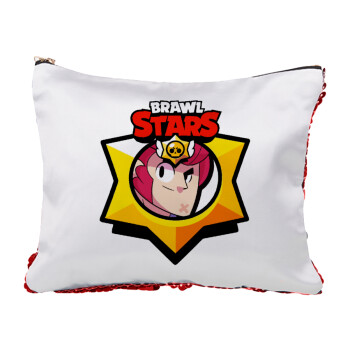 Brawl Stars Colt, Red sequin cosmetic bag