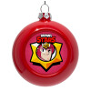 Red Christmas tree ornament bauble 8cm