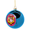 Blue Christmas tree ball ornament 8cm