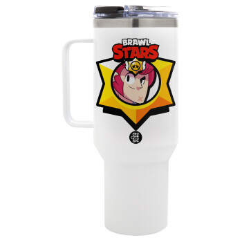 Brawl Stars Colt, Mega Stainless steel Tumbler with lid, double wall 1,2L