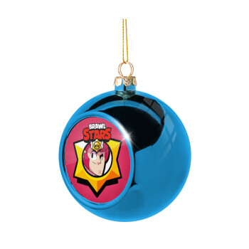 Brawl Stars Colt, Blue Christmas tree ball ornament 8cm