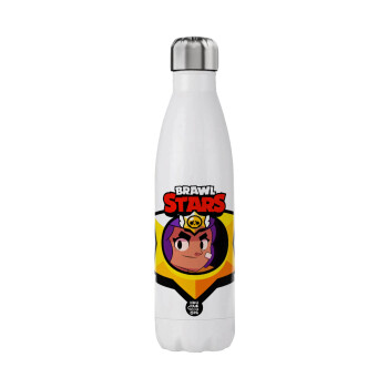 Brawl Stars Shelly, Μεταλλικό παγούρι θερμός (Stainless steel), διπλού τοιχώματος, 750ml