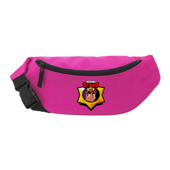 Brawl Stars Shelly, Unisex waist bag (banana) in PINK color with 2 pockets