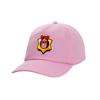 Brawl Stars Shelly, Adult Baseball Cap, 100% Cotton, PINK (COTTON, ADULT, UNISEX, ONE SIZE)