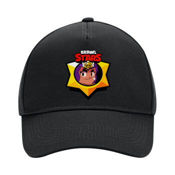 Brawl Stars Shelly, Adult Ultimate Hat BLACK, (100% COTTON DRILL, ADULT, UNISEX, ONE SIZE)