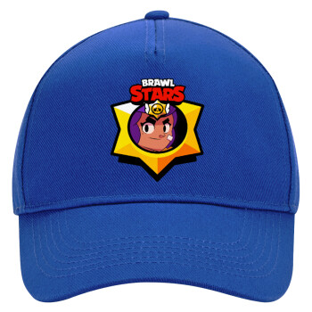 Brawl Stars Shelly, Ultimate Adult Hat BLUE, (100% COTTON DRILL, ADULT, UNISEX, ONE SIZE)