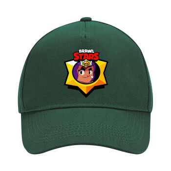 Brawl Stars Shelly, Adult Ultimate Hat GREEN, (100% COTTON DRILL, ADULT, UNISEX, ONE SIZE)