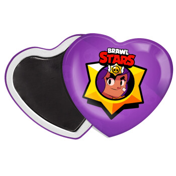 Brawl Stars Shelly, Μαγνητάκι καρδιά (57x52mm)