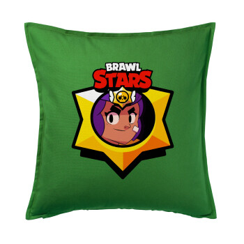 Brawl Stars Shelly, Sofa cushion Green 50x50cm includes filling