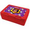 Children's cookie container RED 185x128x65mm (BPA free plastic)