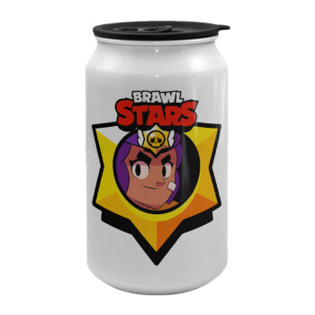 Brawl Stars Shelly, Κούπα ταξιδιού μεταλλική με καπάκι (tin-can) 500ml