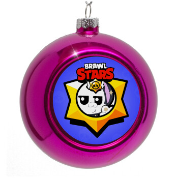 Brawl Stars Kit, Purple Christmas tree ornament bauble 8cm