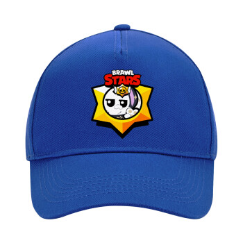 Brawl Stars Kit, Ultimate Adult Hat BLUE, (100% COTTON DRILL, ADULT, UNISEX, ONE SIZE)