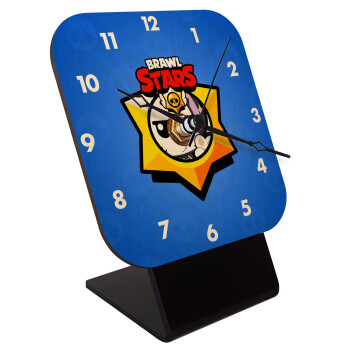 Brawl Stars Kit, Quartz Table clock in natural wood (10cm)