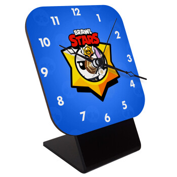 Brawl Stars Kit, Quartz Wooden table clock with hands (10cm)