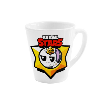 Brawl Stars Kit, Κούπα κωνική Latte Λευκή, κεραμική, 300ml