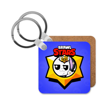 Brawl Stars Kit, Μπρελόκ Ξύλινο τετράγωνο MDF