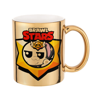 Brawl Stars Kit, Mug ceramic, gold mirror, 330ml