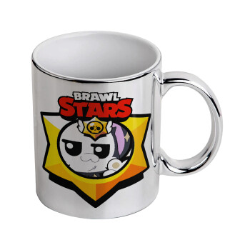 Brawl Stars Kit, Mug ceramic, silver mirror, 330ml