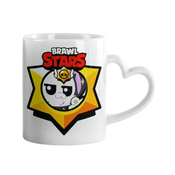 Brawl Stars Kit, Mug heart handle, ceramic, 330ml