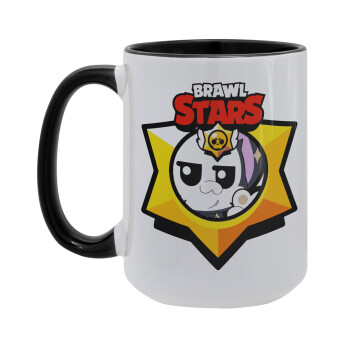 Brawl Stars Kit, Κούπα Mega 15oz, κεραμική Μαύρη, 450ml