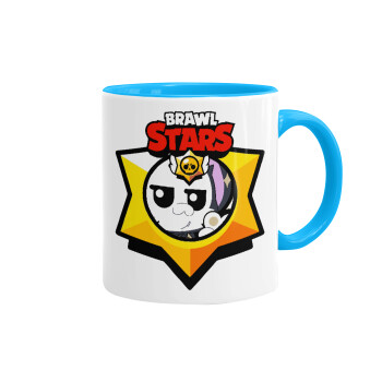 Brawl Stars Kit, Mug colored light blue, ceramic, 330ml