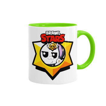 Brawl Stars Kit, Mug colored light green, ceramic, 330ml