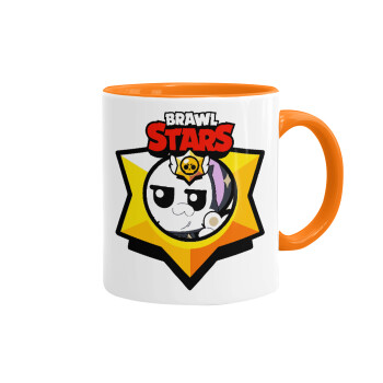 Brawl Stars Kit, Mug colored orange, ceramic, 330ml