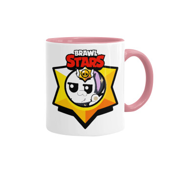 Brawl Stars Kit, Mug colored pink, ceramic, 330ml