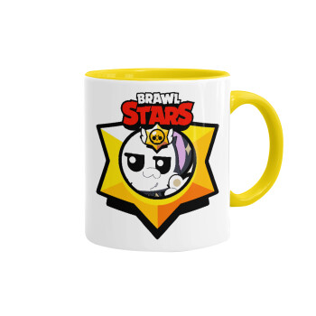 Brawl Stars Kit, Κούπα χρωματιστή κίτρινη, κεραμική, 330ml