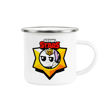 Brawl Stars Kit, Metallic enamel cup white 360ml