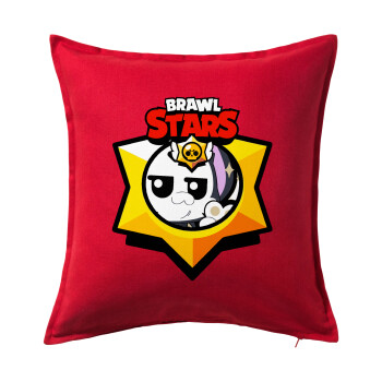 Brawl Stars Kit, Sofa cushion RED 50x50cm includes filling