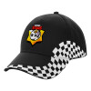 Adult Ultimate BLACK RACING Cap, (100% COTTON DRILL, ADULT, UNISEX, ONE SIZE)