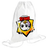 Backpack pouch GYMBAG white (28x40cm)