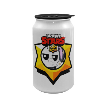 Brawl Stars Kit, Κούπα ταξιδιού μεταλλική με καπάκι (tin-can) 500ml