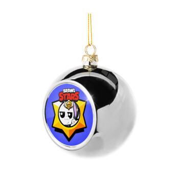 Brawl Stars Kit, Silver 8cm Christmas tree ball ornament