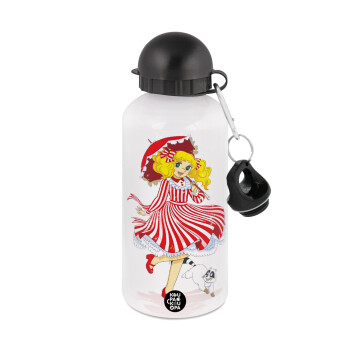 Candy, Metal water bottle, White, aluminum 500ml