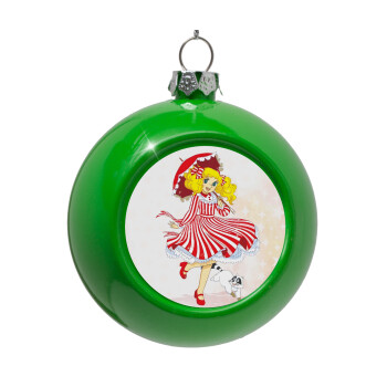 Candy, Green Christmas tree ornament bauble 8cm